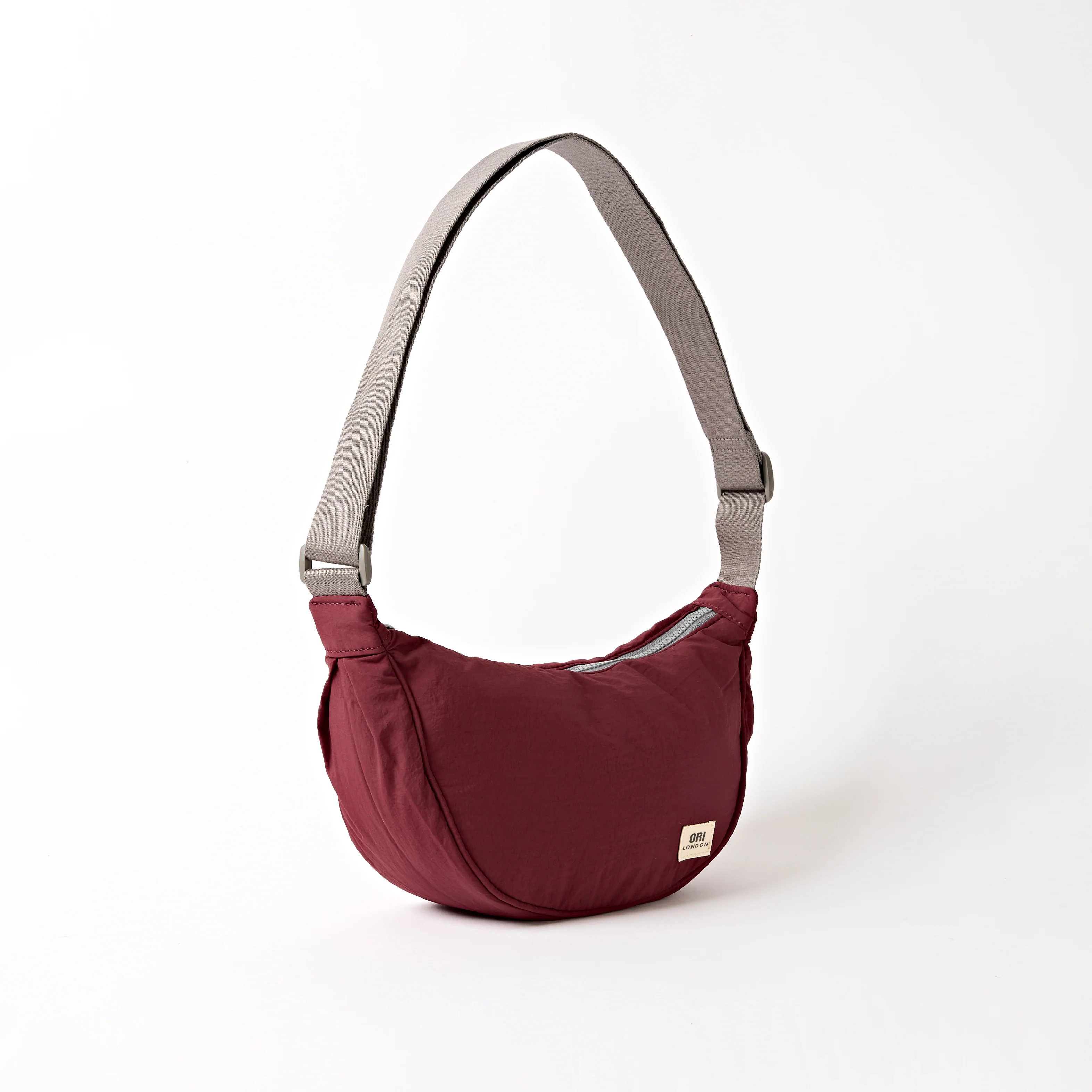 Farringdon Half Moon Bag in Bordeaux - Image 2